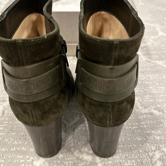 Jimmy Choo Hose 80 Army Green Size 39 1/2 - Picture 6 of 9